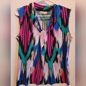 NWOT Women's Vibrant Sleeveless Blouse